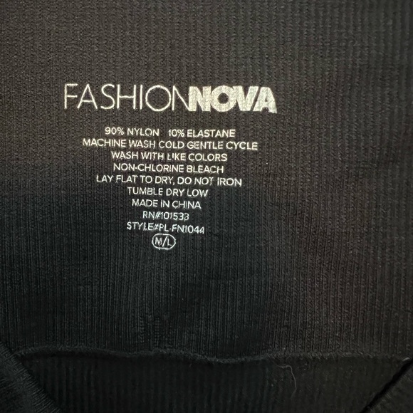 Fashion Nova Black Shapewear for Right Leg Slit Outfit - Picture 3 of 4